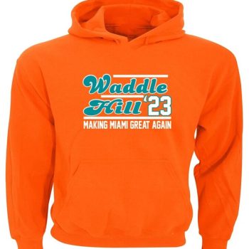 Tyreek Hill Jaylen Waddle Miami Dolphins 2023 Crew Hooded Sweatshirt Unisex Hoodie