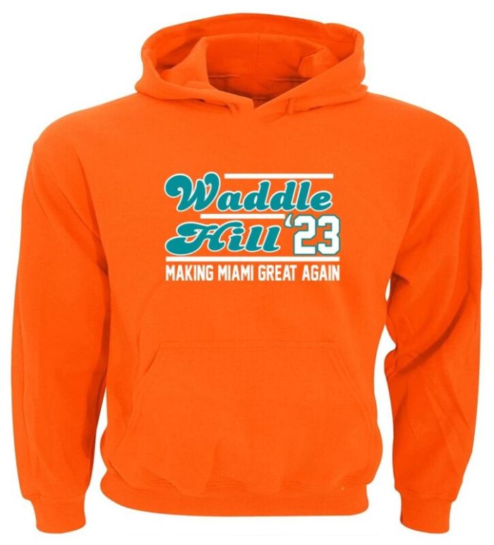 Tyreek Hill Jaylen Waddle Miami Dolphins 2023 Crew Hooded Sweatshirt Unisex Hoodie