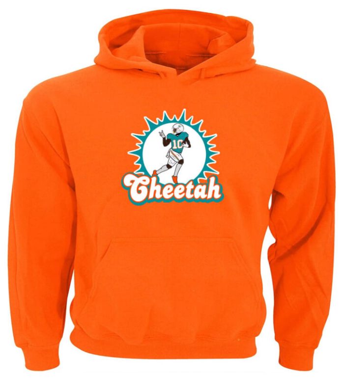 Tyreek Hill Miami Dolphins Cheetah Peace Crew Hooded Sweatshirt Unisex Hoodie