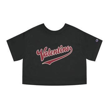 Valentino Luxury Logo Champion Women Cropped T-Shirt CTB2383