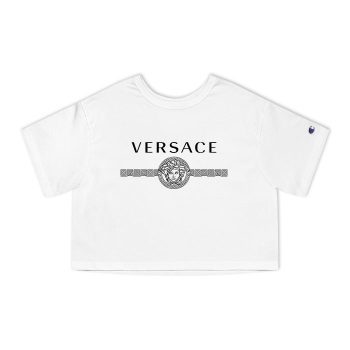 Versace Medusa Luxury Logo Champion Women Cropped T-Shirt CTB2594