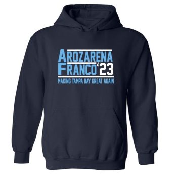 Wander Franco Randy Arozarena Tampa Bay Devil Rays 2023 Crew Hooded Sweatshirt Unisex Hoodie