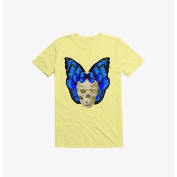 Wings Of Death Butterfly Skull Corn Silk Yellow Kid Tee - Unisex T-Shirt HTS3970