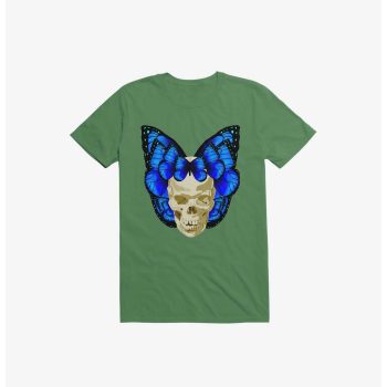 Wings Of Death Butterfly Skull Kelly Green Kid Tee - Unisex T-Shirt HTS3971