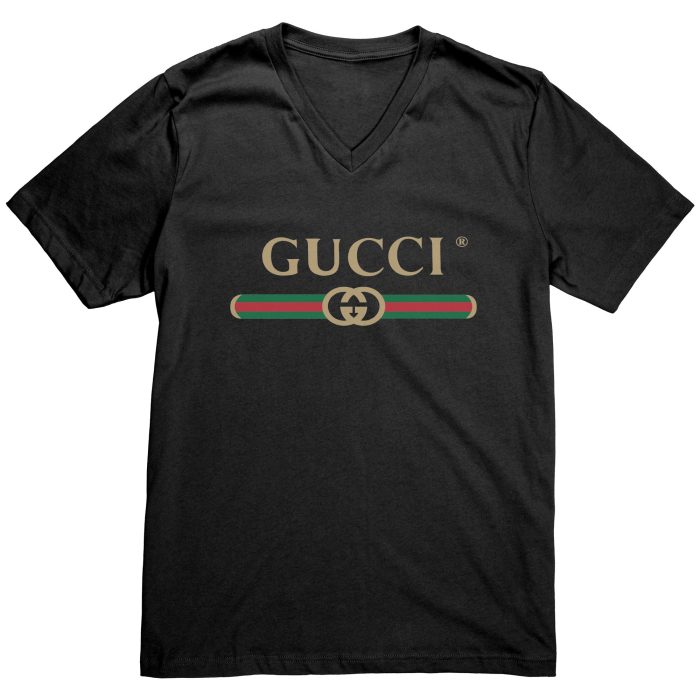 Gucci Logo 2024 Mens V-Neck Shirt