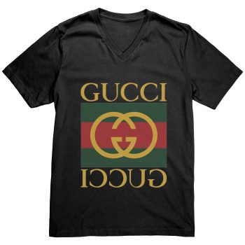 Gucci Logo Premium Mens V-Neck Shirt