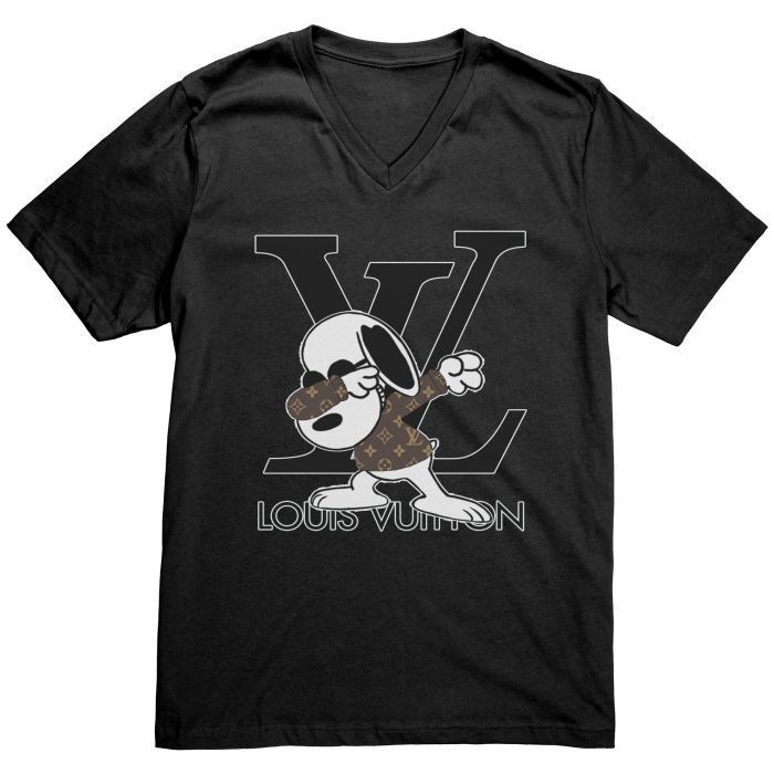 Louis Vuitton Snoopy Dabbing Mens V-Neck Shirt