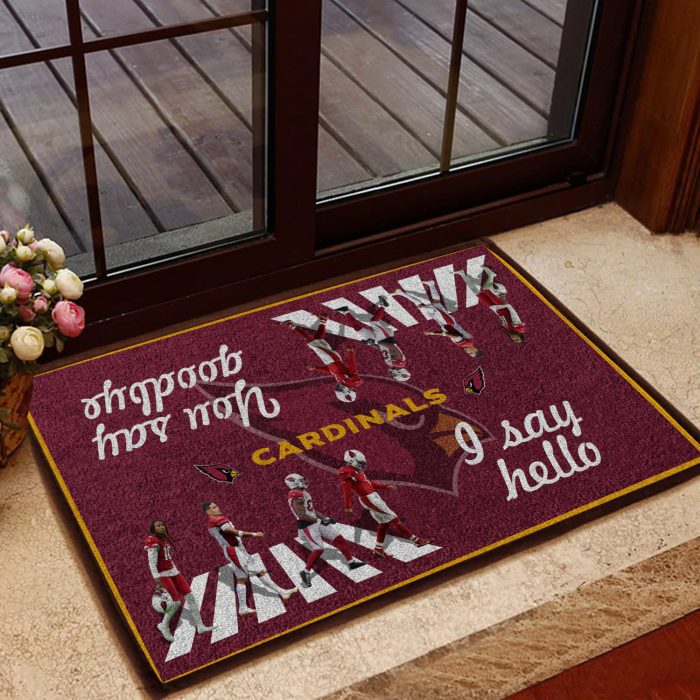 Arizona Cardinals I Say Hello You Say Goodbye The Abbey Doormat Welcome Mat DM1806