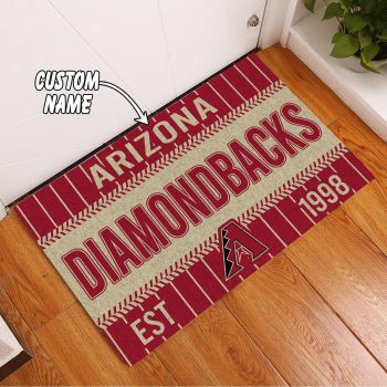 Arizona Diamondbacks Custom Name Personalized Luxury Front Entrance Doormat DM1470