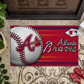 Atlanta Braves Baseball Funny Luxury Front Entrance Doormat Indoor DM1461