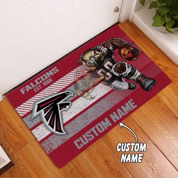 Atlanta Falcons Custom Name Personalized Luxury Front Entrance Doormat DM1486