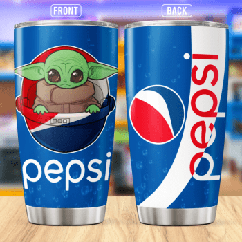 Baby Yoda Pepsi Stainless Steel Tumbler 20oz