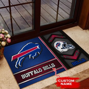 Buffalo Bills Custom Name Doormat Welcome Mat Outdoor Door DM1359
