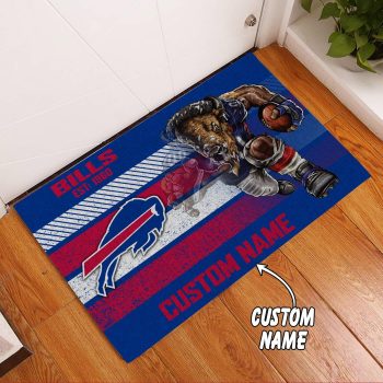 Buffalo Bills Custom Name Funny Luxury Front Entrance Doormat DM1538