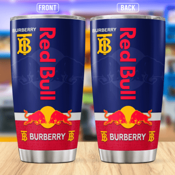 Burberry Red Bull Stainless Steel Tumbler 20oz