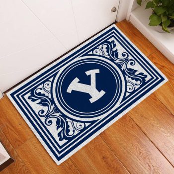 Byu Cougars Floral Funny Luxury Front Entrance Doormat Indoor DM1417