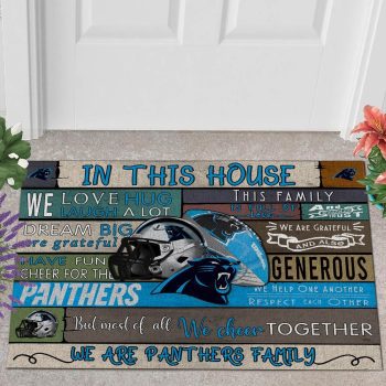 Carolina Panthers 3D Doormats NFL Quote Doormat Welcome DM1172