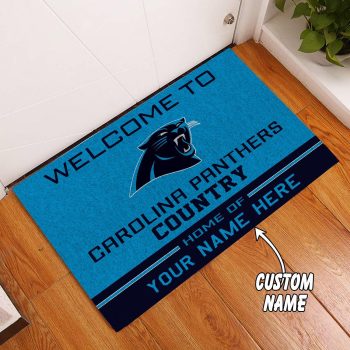 Carolina Panthers Country Custom Name Funny Luxury Front Entrance Doormat Welcome Mat DM1940