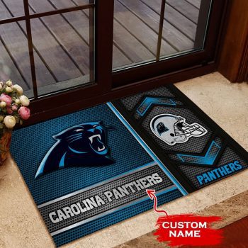 Carolina Panthers Custom Name Doormat Welcome Mat Outdoor Door DM1376