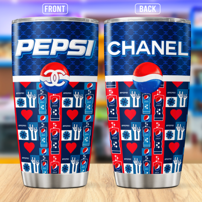 Chanel Pepsi Stainless Steel Tumbler 20oz