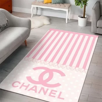 Chanel Pinky Beauty Luxury Fashion Luxury Brand Premium Area Rug Carpet Floor Decor RR2645