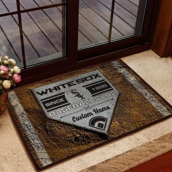 Chicago White Sox MLB Retro Vintage Style Custom Name Personalized Doormat Welcome Mat DM1763