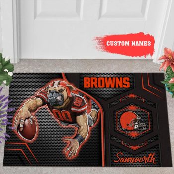 Cleveland Browns 3D Doormats NFL Custom Name Doormat DM1143