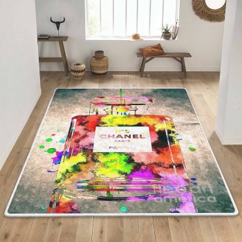 Coco Chanel Paris Luxury Brand Premium Area Rug Carpet Living Room Rug Floor Decor RR2764
