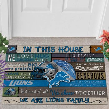 Detroit Lions 3D Doormats NFL Quote Doormat Welcome DM1151