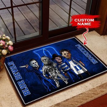 Duke Blue Devils 3D Doormats Halloween NCAA Custom Name DM1059
