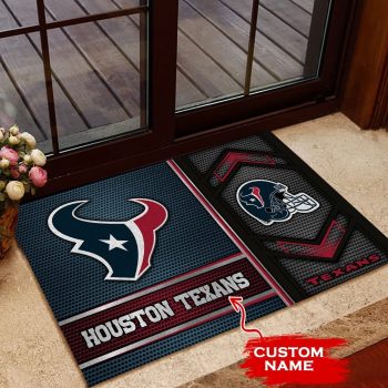 Houston Texans Custom Name Doormat Welcome Mat Outdoor Door DM1375