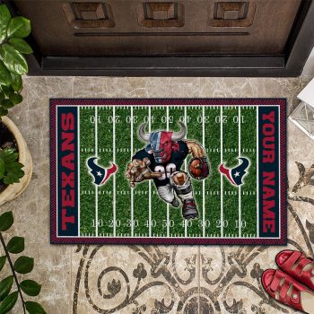 Houston Texans Football Home Field Mascot Custom Doormat DM1291