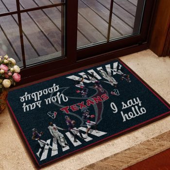 Houston Texans I Say Hello You Say Goodbye The Abbey Doormat Welcome Mat DM1820