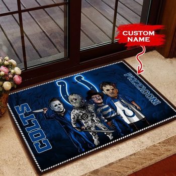 Indianapolis Colts 3D Doormats Halloween NFL Custom Name DM1030