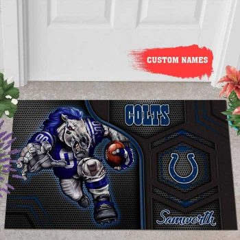 Indianapolis Colts 3D Doormats NFL Custom Name Doormat DM1097