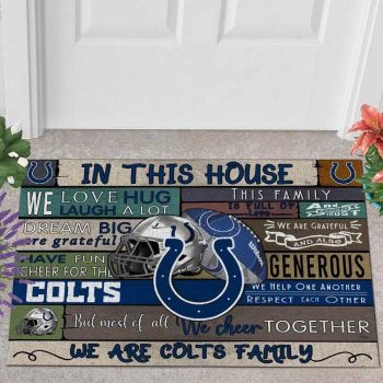 Indianapolis Colts 3D Doormats NFL Quote Doormat Welcome DM1139