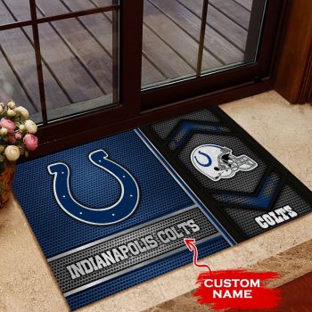 Indianapolis Colts Custom Name Doormat Welcome Mat Outdoor Door DM1382