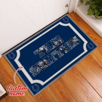 Indianapolis Colts Custom Name Funny Luxury Front Entrance Doormat DM1648