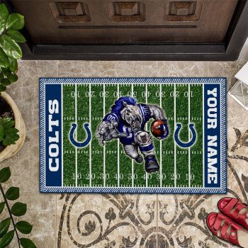 Indianapolis Colts Football Home Field Mascot Custom Doormat DM1296