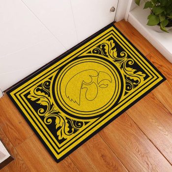 Iowa Hawkeyes Floral Funny Luxury Front Entrance Doormat Indoor DM1448