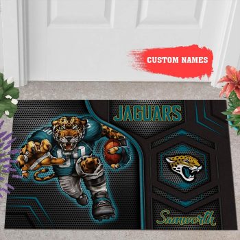 Jacksonville Jaguars 3D Doormats NFL Custom Name Doormat DM1067