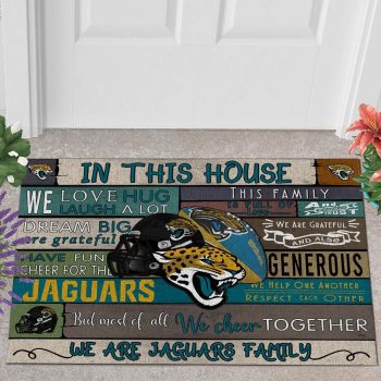 Jacksonville Jaguars 3D Doormats NFL Quote Doormat Welcome DM1058