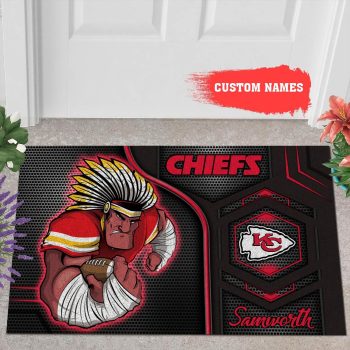 Kansas City Chiefs 3D Doormats NFL Custom Name DM1098