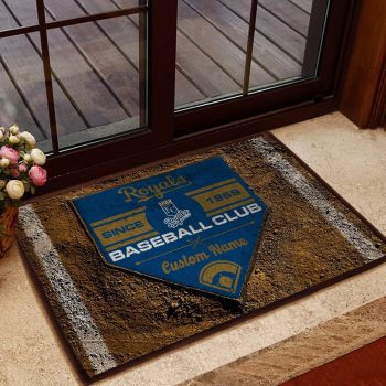 Kansas City Royals MLB Retro Vintage Style Custom Name Personalized Doormat Welcome Mat DM1761