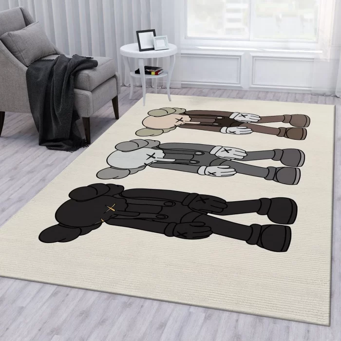 Kaws Small Lie Set Area Rug Living Room Rug Decor RR2943