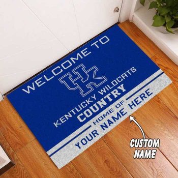 Kentucky Wildcats Country Custom Name Funny Luxury Front Entrance Doormat Welcome Mat DM1989