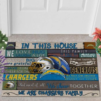 Los Angeles Chargers 3D Doormats NFL Quote Doormat DM1091