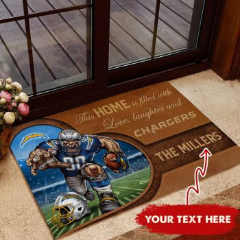 Los Angeles Chargers Custom Doormat Welcome Mat Outdoor Door DM1244