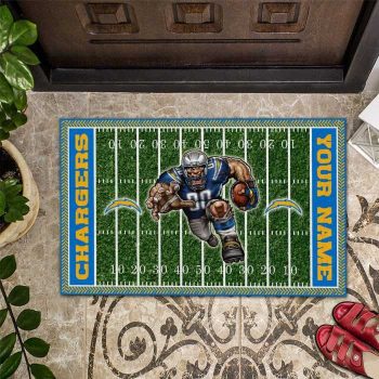Los Angeles Chargers Football Home Field Mascot Custom Doormat DM1308