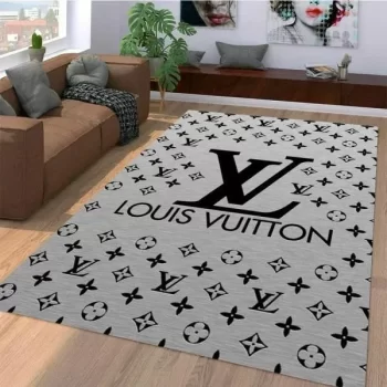Louis Vuitton Fashion Logo Limited Luxury Brand Area Rug Carpet Floor Decor RR3178
